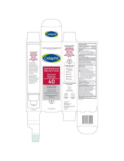 Carton Spf 40 Image ((051703) P55123 3 Cetaphil Redness Relieving Dfm Spf40 1.7oz Carton)